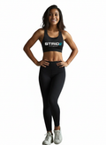 STRIDE Fitness women’s active bra black racerback