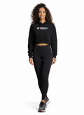 STRIDE Fitness women’s cropped sweatshirt black athletic fit